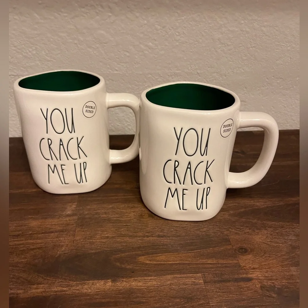 New Rae Dunn set‎ of 2 Nutcracker two-sided Christmas mugs